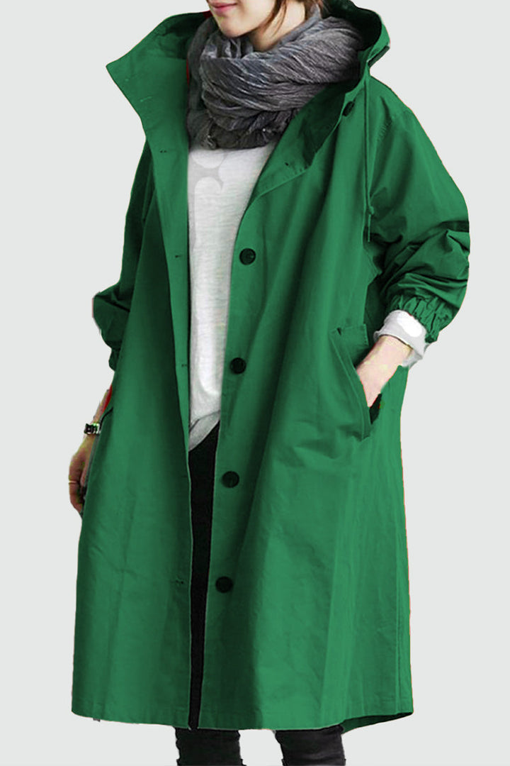 Leanne Water-Resistant Oversized Hooded Jacket