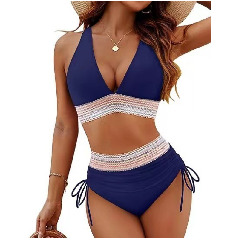 Patchwork bikini 2-piece set