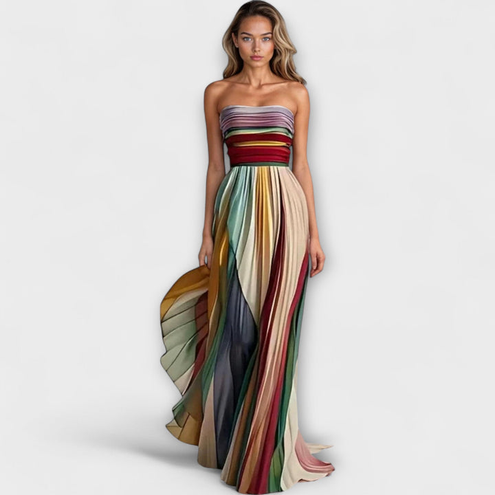 Flora Colourful Sleeveless Dress